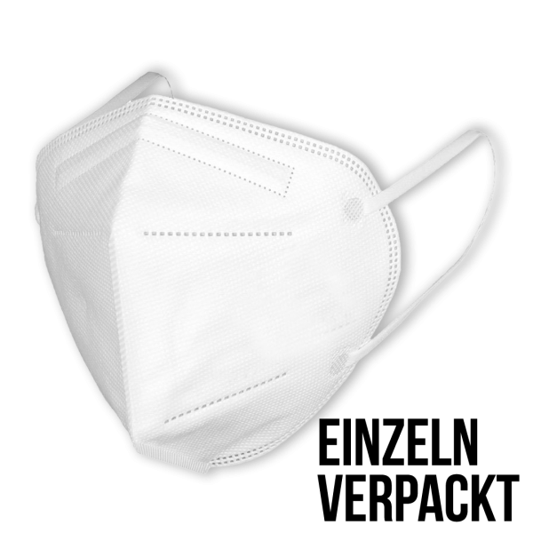 FFP2 Maske weiß - einzeln verpackt (CE 2834) 